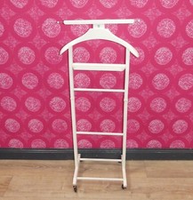 Fratelli Reguitti Stummer Diener 60er Herrendiener Holz weiß Kleiderbutler retro