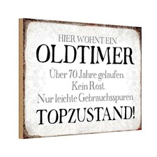 Holzschild 20x30 cm hier wohnt