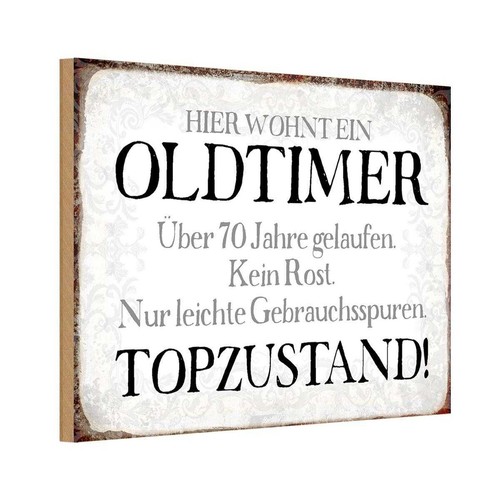 Holzschild 20x30 hier wohnt - cm,