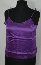 YORN BOUTIQUE 100% SEIDE Blusen Shirt Top Lila Elegant Edel Größe 42/44 TOP!