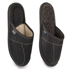 Herren Leder Hausschuhe