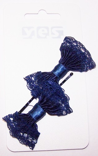 Haarklemmen schleife blau - haarklemmen, -blau