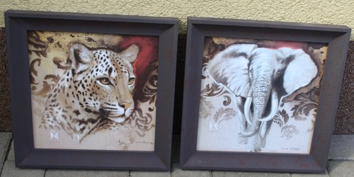 Duo leopard und elefant - leopard,