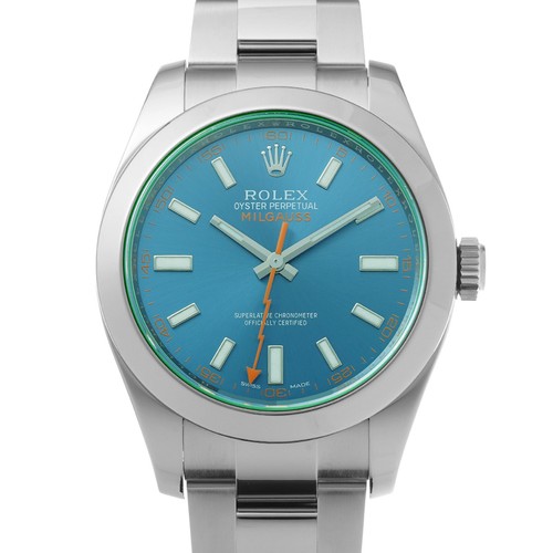 Rolex milgauss 116400gv blue - rolex,