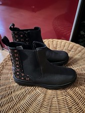 Vitaform Damen Stiefelette Hirschleder schwarz Gr 39 Weite H Schwarz Neu! 