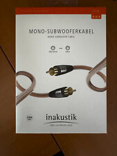 Inakustik Star II Mono Subwooferkabel RCA Cinch 2m Neu in OVP