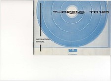 Bedienungsanleitung-Operating Instructions für Thorens TD 125