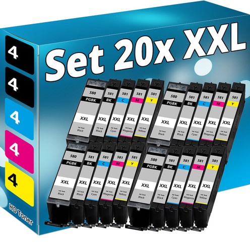 20x xxl tinte - patronen, für