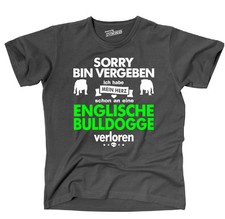 T-Shirt ENGLISCHE BULLDOGGE - HERZ VERLOREN single Shirt Dog english Bulldog Fun