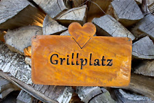 Metall Tafel Grillplatz zum