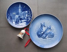 Hutschenreuther Sammelteller & Weihnachtsglocke/ Tirschenreuth Weihnachtsteller 