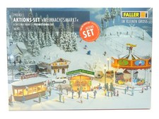 Faller H0 Aktions Set Bausatz Weihnachtsmarkt 190143 neu OVP