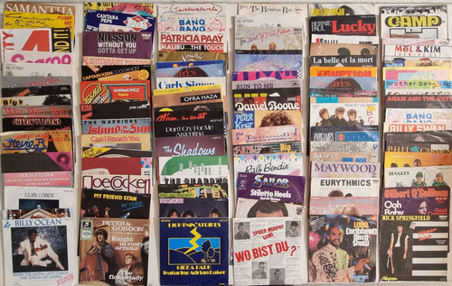 100x vinyl single sammlung - 100x,