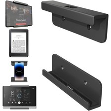 Schwarze Wandhalterung für E-Reader und Fernbedienungen - Platzsparende Lösung