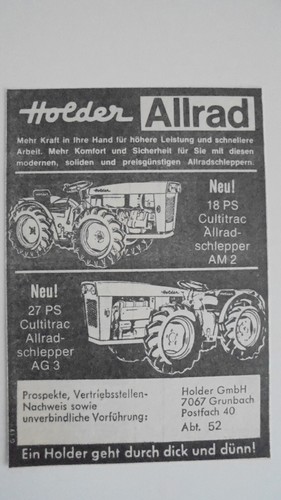 Holder gmbh grunbach allrad - holder,