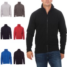 Herren Sweatjacke ohne Kapuze Zip-Jacke Reißverschluss Kragen Zipper Sweatshirt