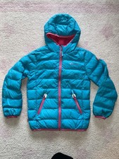 Leichte Daunenjacke Trollkids Türkis Gr. 128