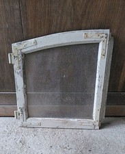 charmantes kleines Holzfenster halbrund Fenster Fensterflügel Deko shabby chic