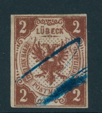 Lübeck Fehldruck Mi. Nr. 3 F