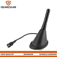 Auto KFZ Kurz Stab Dach Antenne + Raku 2 Sockel für Hyundai, Kia Schwarz 5,8cm
