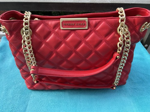 Guess luxe handtasche rot - handtasche, –