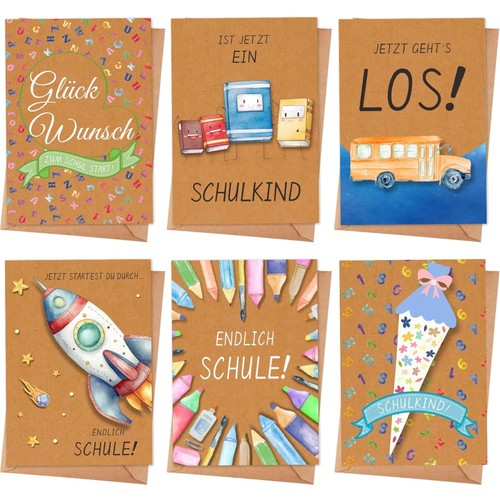 Schulstart karten set - schulstart,