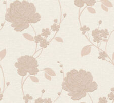 Struktur-Profil-Tapete Blumen