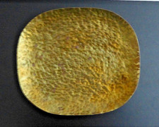 Schwere Art Deco / Bauhaus  Messing Hammerschlag Schale