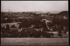 Ansicht Waldenburg i. Sa., Blick nach dem Ort mit Kirchen 