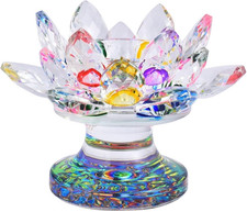 Bunter Kerzenhalter Kristall