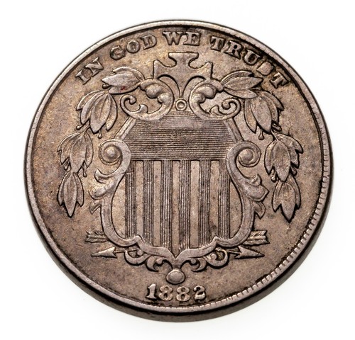 1882 shield nickel extra - nickel, in