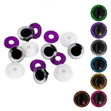 5 Paar Glitzeraugen 12 - 40mm