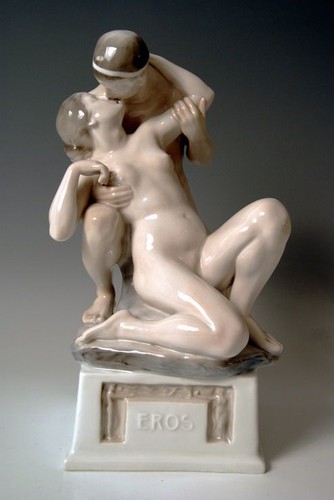 Grosse rosenthal figur gruppe - figur,