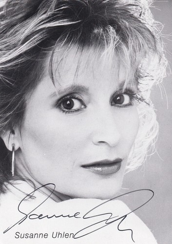 Autogramm susanne uhlen - autogramm,