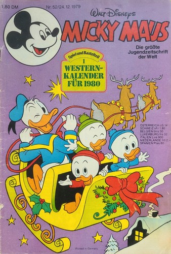 Micky maus heft - 52, 1979