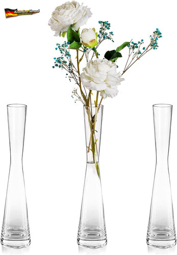 Schmale glasvase für blumen - glasvase,