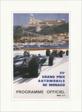 24. Grand Prix Automobile de Monaco Formel 1 Plakat Kunstdruck Plakatwelt 687