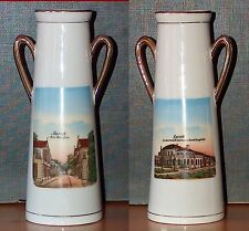 Andenkenporzellan  2 Vasen