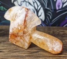 Handgeschnitzte Hämatit Quarz