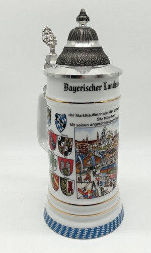 Bierkrug zinndeckel 100 - bierkrug,
