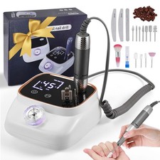 Profi Elektrische Nagelfräser 45000 U/min LCD 11 Bohrer Maniküre Pediküre Set