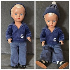 Schildkröt Puppe - 49 Replika - Junge mit blauer Kleidung + Mütze 