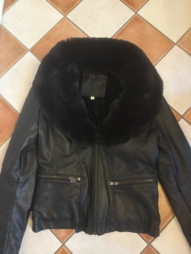 Kunstlederjacke schwarz fell - kunstlederjacke,
