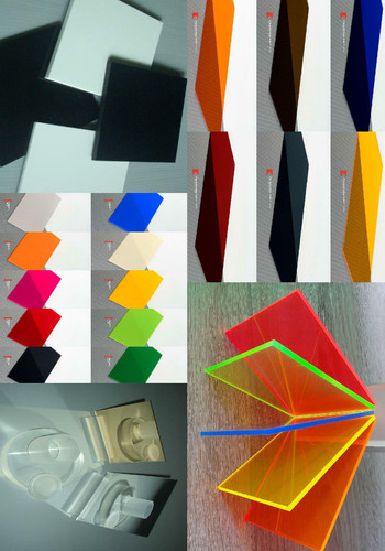 Farbig plexiglas din format - farbig,
