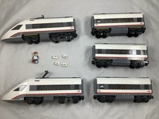 Lego Zug aus 60051 mit 2 extra Waggons Eisenbahn