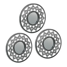 Spiegel Set rund Wanddeko