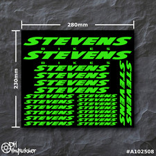 Stevens Stickersatz Neongrün