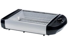 Brötchen-Toaster flacher Flachtoaster Tischröster Silber Schwarz EPIQ 80001213 