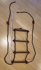 Robuste Kinder Strickleiter aus Holz - Verstellbar „Wie Neu“