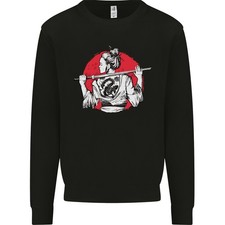 Samurai Tattoo Mädchen Mma Kenjutsu Kendo Iaido Herren Sweatshirt Pullover